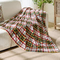 BEDELITE Tartan Plaid Fleece Twin Blanket for Couch, Christmas, 60"x80" by BEDELITE