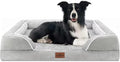 Comfort Expression Orthopedic Dog Beds for Large Sized Dog with Bolster | Waterproof Dog Couch Bed with Washable Cover & Non-Slip Bottom, Supportive Egg Crate Foam Large Pet Bed, 36x27 Inch