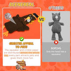SCENEREAL Halloween Thanksgiving Stuffless Dog Squeaky Toys - 3 Pack Interactive Puppy Crinkle Plush Chew Toys for Small Medium Large Dogs Boys Girls - Image 6