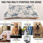 Dog Bed Mat Cowboys Horse Western Washable Anti Slip Bottom Comfy Kennel Pad Cat Crate Pet Pad 24 x 36 Inches - Image 5