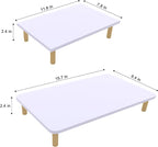 Elevated Cat Food Stand, Raised Pet Feeding Table for Cats and Dogs | Compatible with Most Bowls & Automatic Feeders, Elevated Cat Feeding Station, Cat Feeder Stand, Solid Wood, Healthy Posture