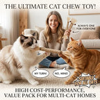 Cat Toys 3PCS Mix Catnip Chew Rope Silvervine Stick for Indoor Cat - Image 4