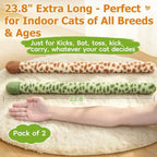 ETEKYER Cat Toys Tail, 2 Pack, 23.8 Inches Indoor Catnip Cat Kicker Toy - Image 2