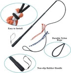 ASOCEA Dog Extendable Teaser Wand Pet Flirt Stick Pole Puppy Chasing Tail Interactive Toy for Small Medium Large Dogs Training Playing Exercise