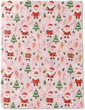 Christmas Decorative Throw Blanket, Tree Candy Cane Ice Cream Snowflake Print Decoration, Soft Flannel Winter Blankets for Couch Bed Sofa, Holiday Home Decor, Xmas Festival Gifts 60x80 Inch by AINORI