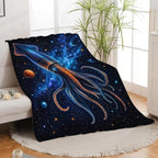 Squid Blanket, Ocean Animal Throw Gift for Girls Women 50"X40" - Image 4