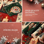 FuWeave Christmas Patchwork Gingerbread Man Throw Blanket, 50'' x 60'' - Image 3