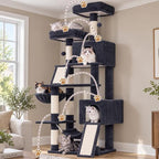 Gitelsnour Cat Tree, 71'' Tower for Large Cat with Scratching Post, GCT032G - Image 6