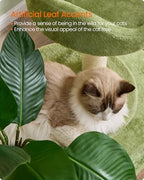 Feandrea Cat Tree, 68.1-Inch Multi-Level Plush Cat Tower, Artificial Leaves - Image 3