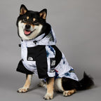 Dog Clothes Fashion Outfit Hooded Raincoat Jackets for Dogs Cats Pet Lightweight Water-Resistant Outdoor Windbreaker Small Medium Large (4XL◆Chest 28.34''-32.28'',Back 23.6'',35-68 lbs)