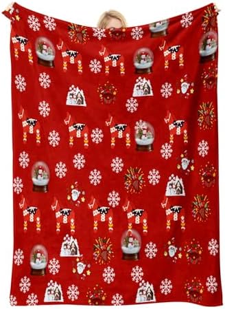 COMFAR Cute Christmas Blankets and Throws for Adults/Women/Boys/Kids, Holiday Fleece Throw Blanket for Couch/Sofa, Holiday Decor, Christmas Decorations/Gifts 50"x 60" by COMFAR