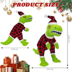 Christmas Dog Plush Toys- Squeaky Toy Dinosaur with Crinkle Paper- Interactive Funny Toys to Keep Your Dogs Engaged for Hours for Small and Medium Breeds - Image 4
