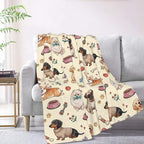 Puppy Dogs Flannel Fleece Throw Blanket, 50"x40" - Image 5