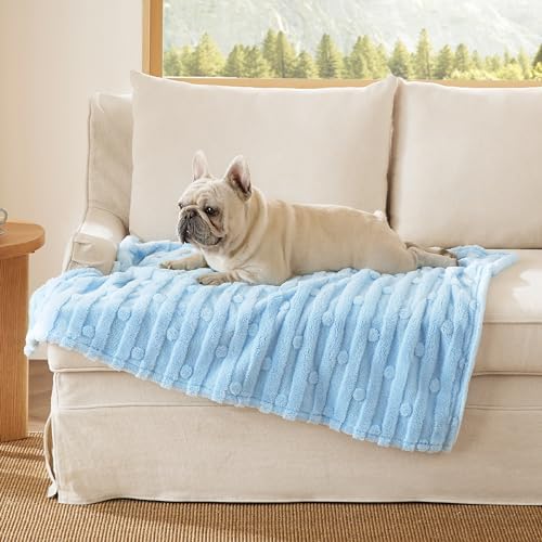 Bedsure Ultra Soft Dog Blankets for Medium Dogs Cats 300GSM Fleece,30x40 by BEDSURE