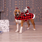 BWOGUE Santa Dog Costume, Dog Christmas Outfit, Santa Riding Clothes, S - Image 6