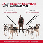 Add-On Accessory Bungee Leash | Add One Large Dog Up to 125 lbs | Requires Purchase of Two Large Dog Hands Free Bungee Leashes Sold Separately | Buy One for Three Dogs | Buy Two for Four Dogs