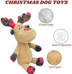 Christmas Dog Toys, Squeaky Reindeer Plush for Dogs - Image 2