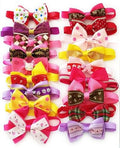 PET SHOW Cute Bow Ties Collar for Small Dogs Puppy Cats Adjustable Bowties Neckties Pet Grooming Accessories Assorted Randomly Pack of 50 (Girl Bow Ties) by PETSHOW