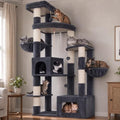 Gitelsnour 74.8'' Cat Tree Tower for Indoor Cats Large, Wide Base, GCT806G by Gitelnour