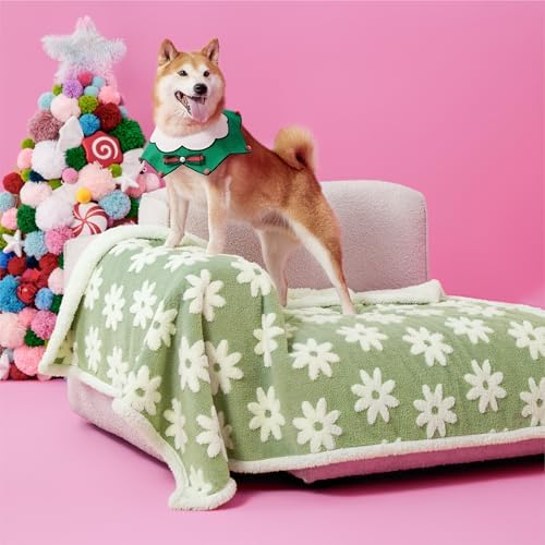 LE SURE Waterproof Dog Blankets for Large Dogs Cute Cozy 3D Jacquard,40x50 - Image 2