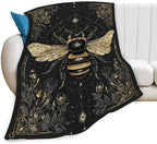 Bee Blanket Bumblebee Animal Throw Blankets Gifts for Girls Boys Kids Bee Lover Soft Cozy Fleece Plush for Couch Sofa Bed 80"x60" by Unknown