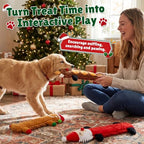 Christmas Dog Toys, Hide and Seek Squeaky Plush Set for Dogs - Image 4