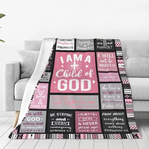 Christian Gifts for Women Faith, Inspirational/Religious/Spiritual Gifts for Adults, Soft Throw Blankets for Women/Men, Personalized Blankets for Adults 50"x 60" - Image 2