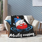 Sleepy Fishing Bobber Blanket Throw Gift for Girls Women 50"X40" - Image 2