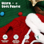 Huhumy 2 Pcs Dog Christmas Sweater with Hat, Knitted Pet Clothes, M - Image 5