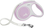 FLEXI® Comfort Tape Retractable Dog Leash, Small, 10 ft - Pink/Rose | German engineered, original flexi leash, durable quality for dogs up to 26 lbs, tangle-free, walking, reliable brake system