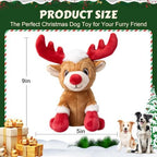 Newget Christmas Squeaky Dog Toys, Plush Dog Chew Toys with Crinkle Paper - Image 3