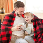 BEDELITE Christmas Fleece Twin Blanket for Couch & Bed, Red & Black - Image 3