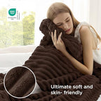 Bedsure Soft Twin Blanket for Bed Decor Gifts Chocolate Brown 60"x80" - Image 4