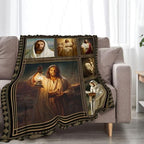 Christian Jesus Blanket Religious Catholic Jesus Throw Blankets Gifts for Girls Boys Kids Soft Cozy Fleece Plush for Couch Sofa Bed 60"x50" - Image 5