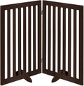 unipaws 36”H Free Standing Pet Gate for Dog Cat, 40”Wide Wooden Dog Gates | Foldable Pet Fence for Doorway, Stairs, Step, Expandable Doggy Barrier, Indoor Use