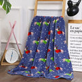 Elegant Comfort Luxury Velvet Super Soft Christmas Prints Fleece Blanket-Holiday Theme Home Décor Fuzzy Warm and Cozy Throws for Winter Bedding, Couch and Gift, 50 x 60 inch, Dogs in Sweater by ELEGANTCOMFORT