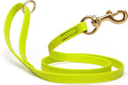 Viper Biothane K9 Working Dog Leash Waterproof Lead for Tracking Training Schutzhund Odor-Proof Long Line with Solid Brass Snap for Puppy Medium and Large Dogs 4ft, Safety Yellow