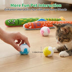 Kingtree Cat Kicker Toys 5-Pack, Catnip Toy Pillows & Plush Balls for Cats - Image 6