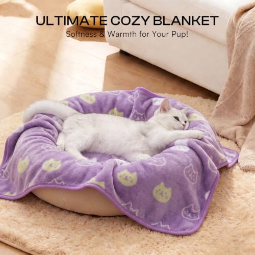 Luciphia 3 Pack Soft Fleece Dog Blankets for Medium Dogs Puppy Cats,30"x20" - Image 4