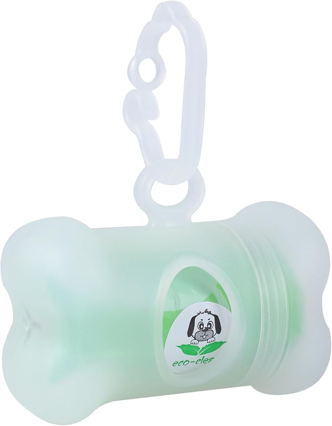ECO-CLEAN 360 Count Dog Poop Bags with Dispenser, Leak-Proof, Unscented, 0.2 Ltr Capacity, Indoor/Outdoor Use | Leak-Proof, Unscented Doggie Waste Bags for Dogs, Cats