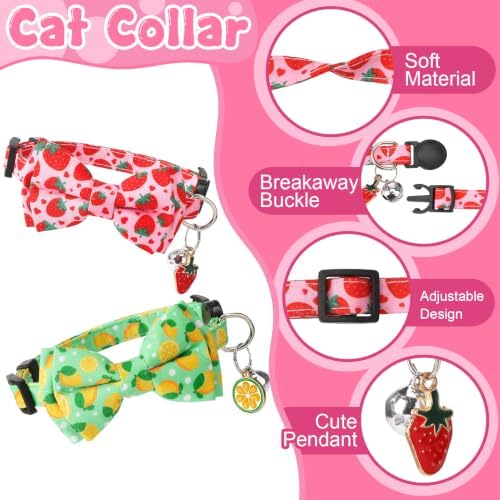 30Pcs Breakaway Cat Collars with Bowtie Adjustable Cat Collars - Image 3