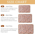 1 Pack 3 Blankets for Dog Puppy Cat (Large 41x31'', Brown, Pink, White) - Image 3