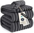 Bedsure Soft King Size Blankets for Bed Grey 108"x90" by BEDSURE