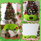 Frienda Christmas Cat Tunnel Bed Under Christmas Tree 3ft x 3ft x 9.4in - Image 5