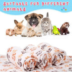 Tatuo 4 Pcs Fleece Dog Blanket for Puppy Cat, Cream, 41 x 30 in, Paw - Image 6