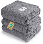 1 Pack 3 Calming Blankets Fluffy Premium Fleece Pet Blanket Soft Sherpa Throw for Dog Puppy Cat Grey Large (41" x31'') by luciphia