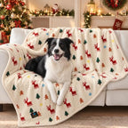 Luciphia Waterproof Dog Blanket, Reversible Sherpa Fleece for Couch Cover by luciphia