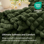 BEDELITE Olive Green Fleece Twin Blanket for Couch Dorm Room Decor, 60"x80" - Image 6