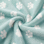 Horaldaily Blue Dog Paw Shape 3D Textured Throw Blanket 60x80 - Image 5
