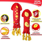 lilfrd Water Bottle Octopus Dog Toy, Squeaky Rope Stuffless Toys for Dogs - Image 4